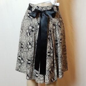 PART Two Pleated Tapestry Print Skirt